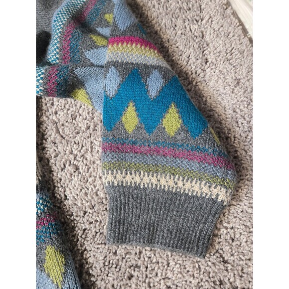 Christopher Banks Open Longer Sweater Cardigan Hoodie Gray Stripes size XL - Picture 6 of 6